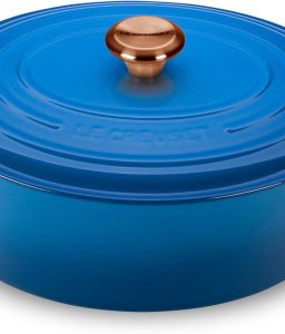 Le Creuset Signature 8-quart Oval Dutch Oven with Copper Knob - Enameled Cast Iron (Marseille)